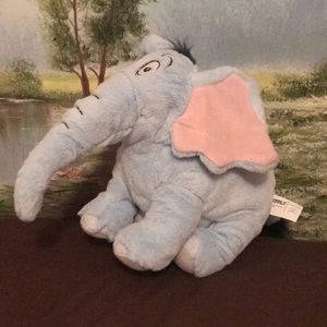 Kohls Horton blue plush elephant